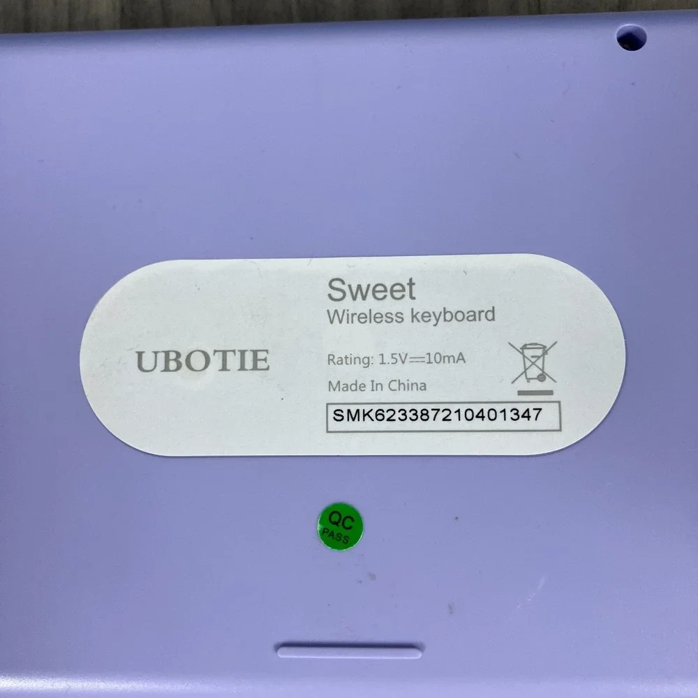 UBOTIE Sweet‎ Portable Bluetooth Colorful Computer Wireless Keyboard Pastels R